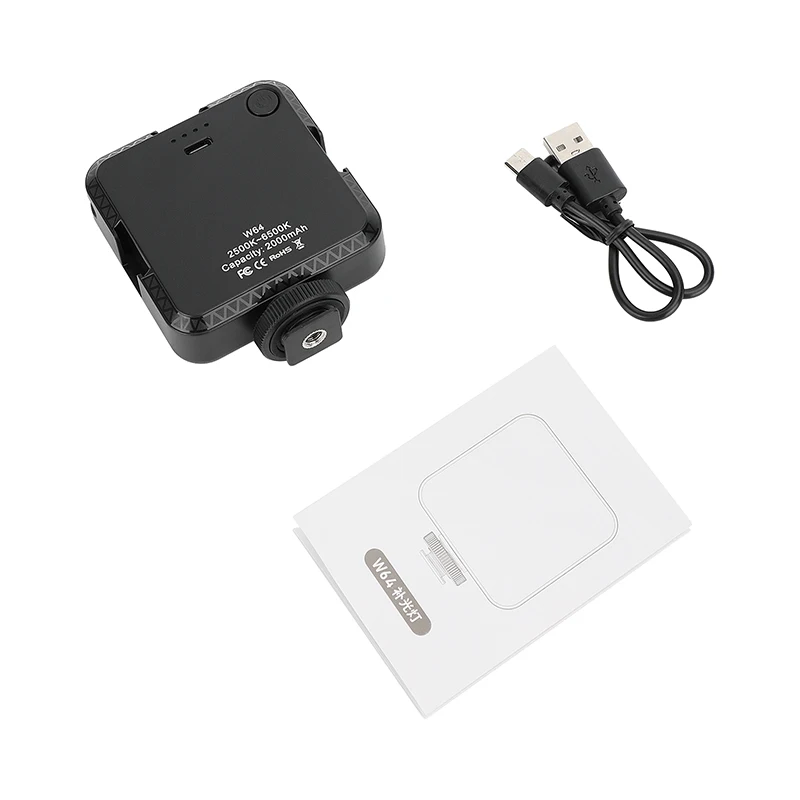 Карманная фотография HDRIG светодиодный, портативная фотография на камере от 2500 до 6500K с адаптером для крепления холодного башмака для цифровой зеркальной камеры