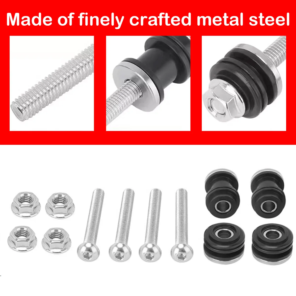 Motorcycle Backrest Docking Hardware Kit Detachable Sissy Bar Rack Mounting Screw For Harley Sportster XL883 XL1200 Iron X48 view 3