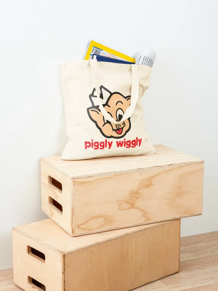 خمر Piggly Wiggly شعار حمل حقيبة المتسوق حقيبة المرأة حقائب للهدايا حقائب امرأة 2025 حقيبة يد