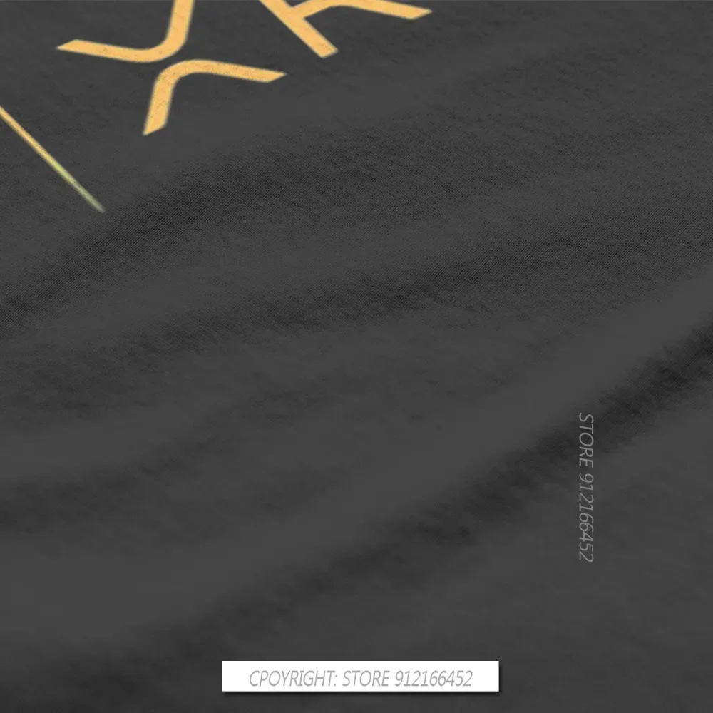 Cryptocurrency Crypto Miner XRP RIPPLE NEW GOLD SIDE BY SIDE Tshirt Harajuku Punk Men's Tshirts Tops Pure Cotton O-Neck T Shirt