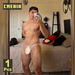 CMENIN Transparent Mesh Men Underwear Briefs Sexy Bikini Men's Panties Sissy Ultra-thin Breathable Underpants Gays Men Briefs