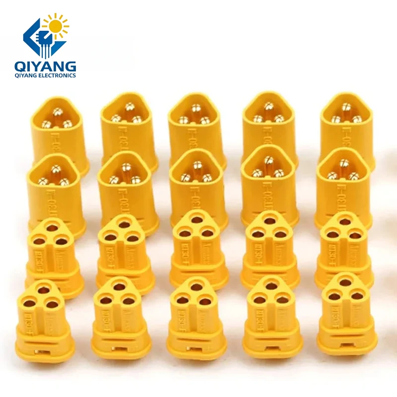 10pcs 20pcs AMASS MT30 Plug Connector 2mm 3-pin Connector Motor Bullet Plug for RC ESC Lipo Battery Brushless DC
