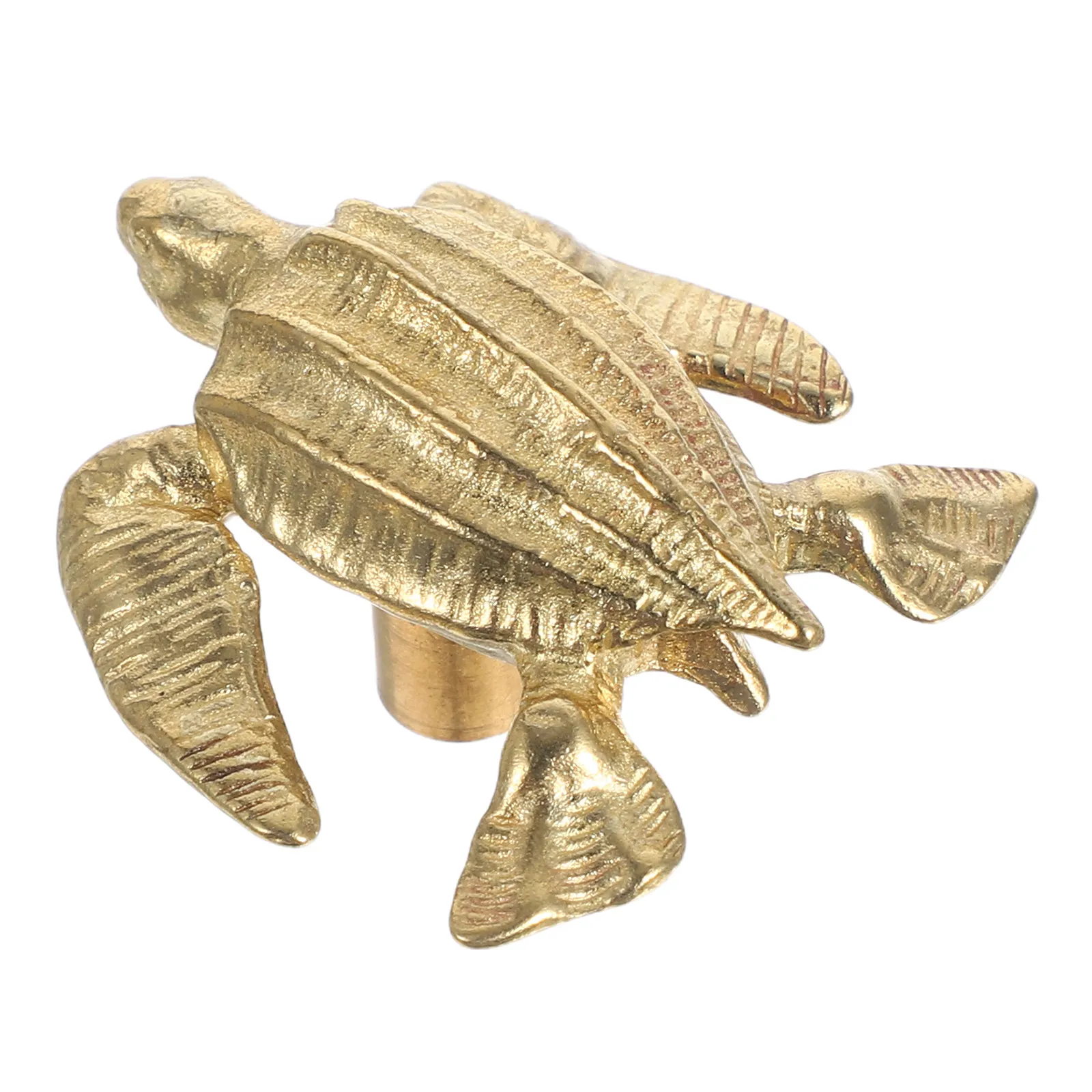 Vintage Brass Turtle Cabinet Knobs Set for Kitchen Cabinets Dressers Wardrobes Cupboards Drawer Pulls Ocean Theme Decorative