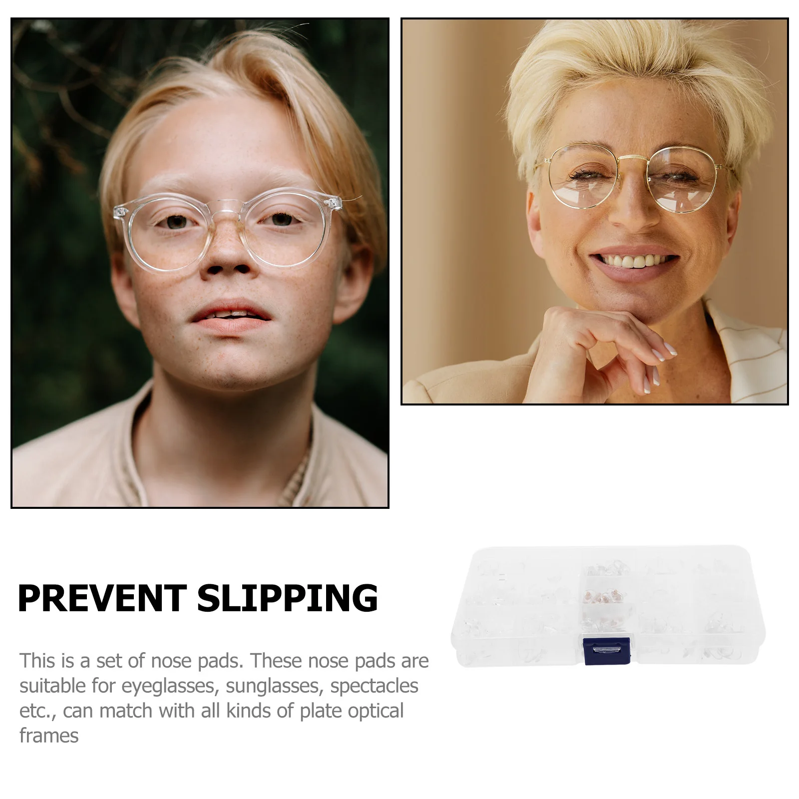 

1Set Eyeglasses Nose Pads Anti-Slip Practical Nosepads for Glasses Sunglasses Repair Flat Optical Frames Glasses Accessories