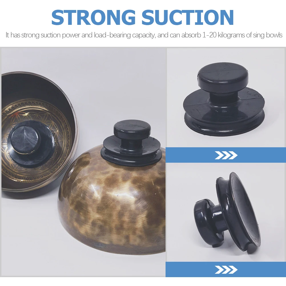 

2 Pcs Singing Handle Rubber Accessories for Tibetan Sound Bowl Strong Load Bearing No Tools Required Portable Meditation
