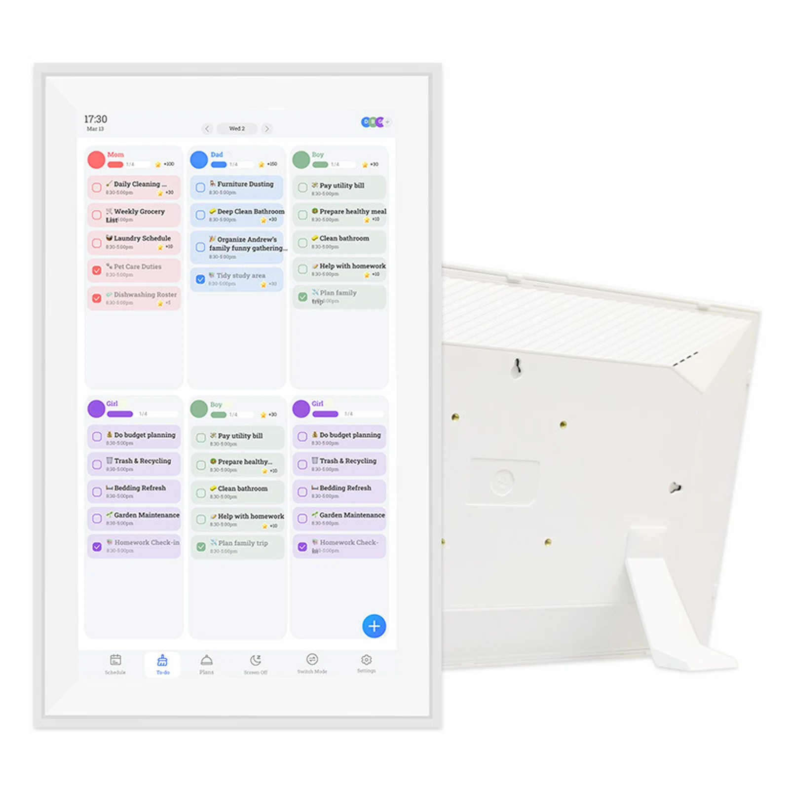 Digital Calendar 15.6 Inch Smart Digital Calendar 1080P Full HD Interactive Touchscreen Digital Calendar and Planner