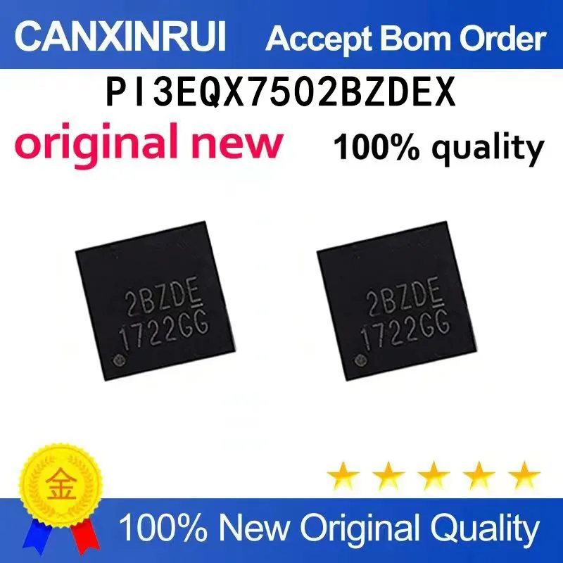 

(5-100 pieces)Brand new original PI3EQX7502BZDEX package TQFN-24 spot chip IC