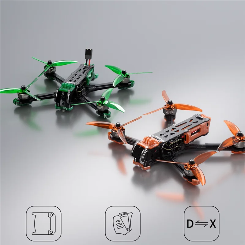 

GEPRC MARK5X O4 Pro WTFPV (Without Cam VTX) 5inch Wide X FPV Drone Quadcopter - F722 50A 2107.5 1960KV 6S