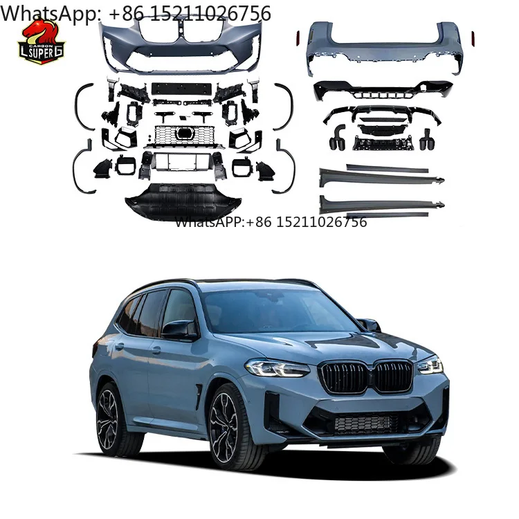 

X3 G01 LCI 2022 Car Accessory Kit for BMW X3M Bodykit Front Bumpers Rear Diffuser Body Kits