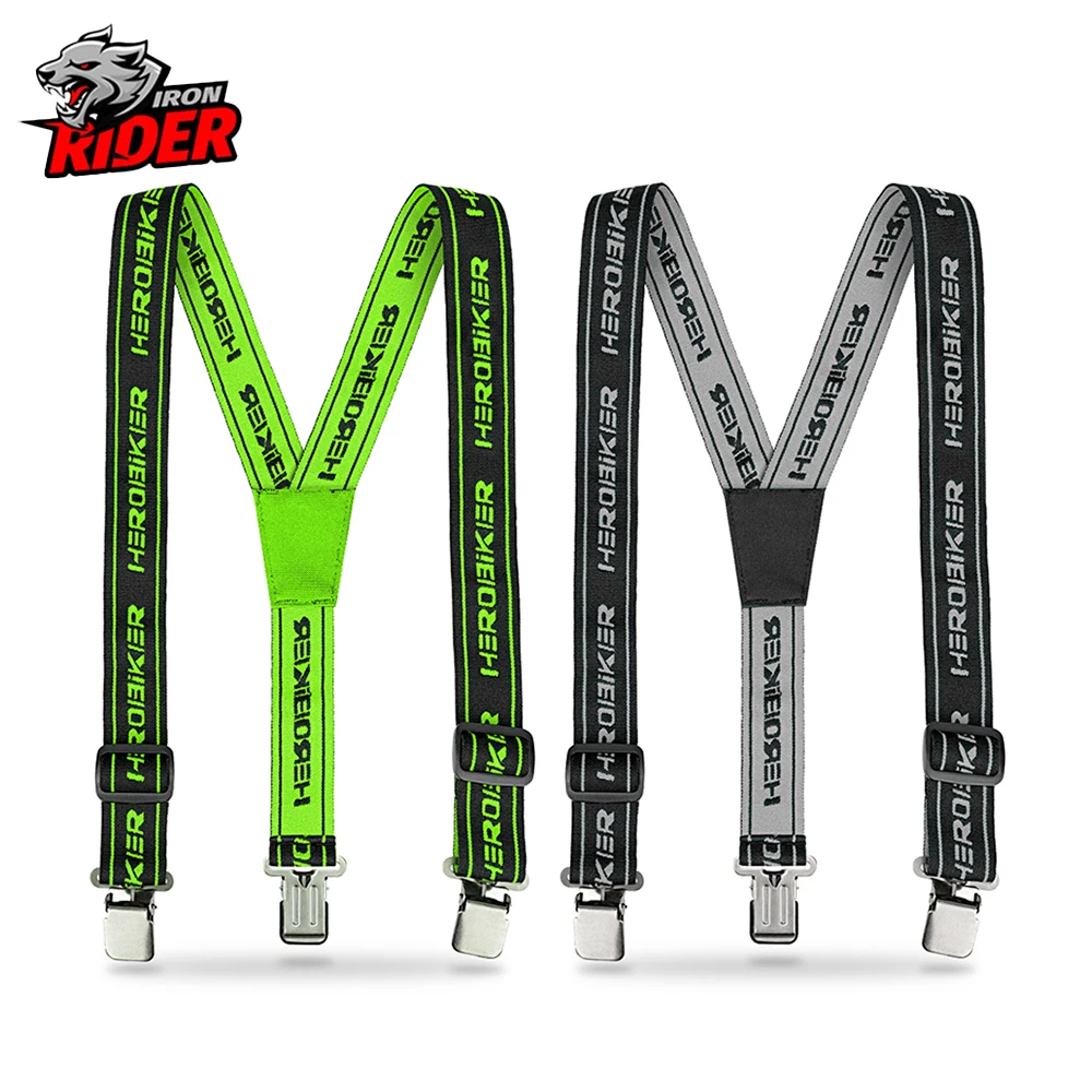 New Brand New Heavy Duty Braces Pant Suspenders Adjustable Y Back Suspender Straps Motorcycle Riding Equipment