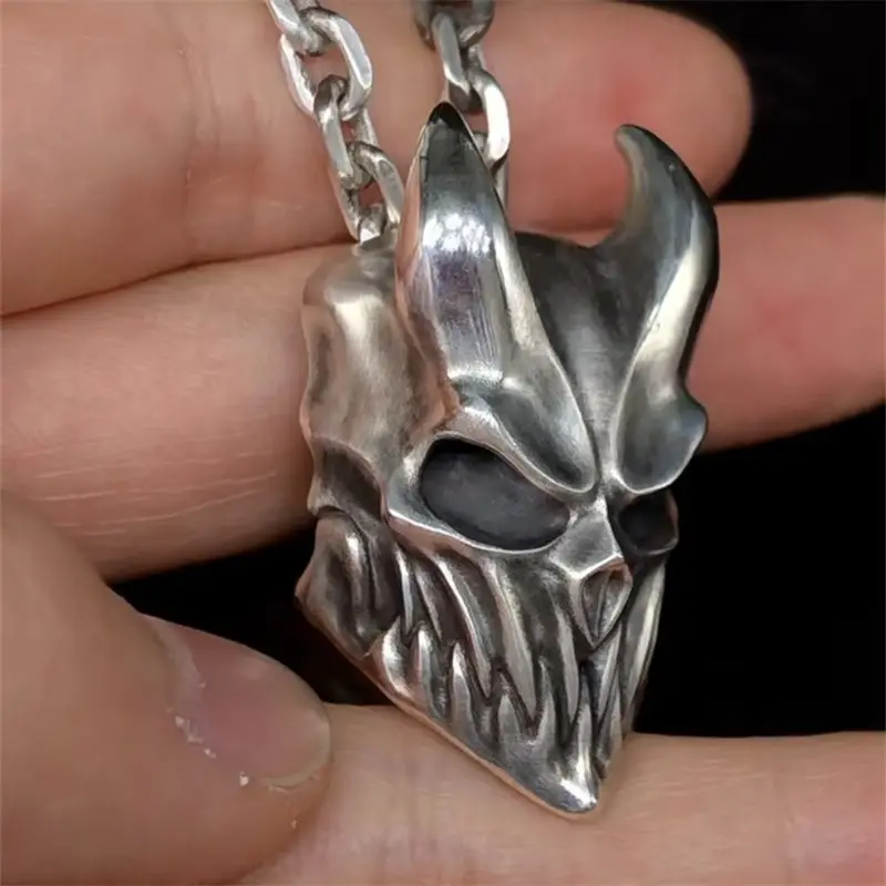 Slaughter To Prevail Dead Core pollo frito Rock cráneo collar colgantes Punk personalidad suéter cadena Accesorios