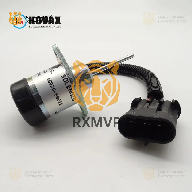 For 1g925-60011 6691498 Fuel cut-off solenoid valve 12v replaceable 1503es-12a5uc4s V2203 Excavator