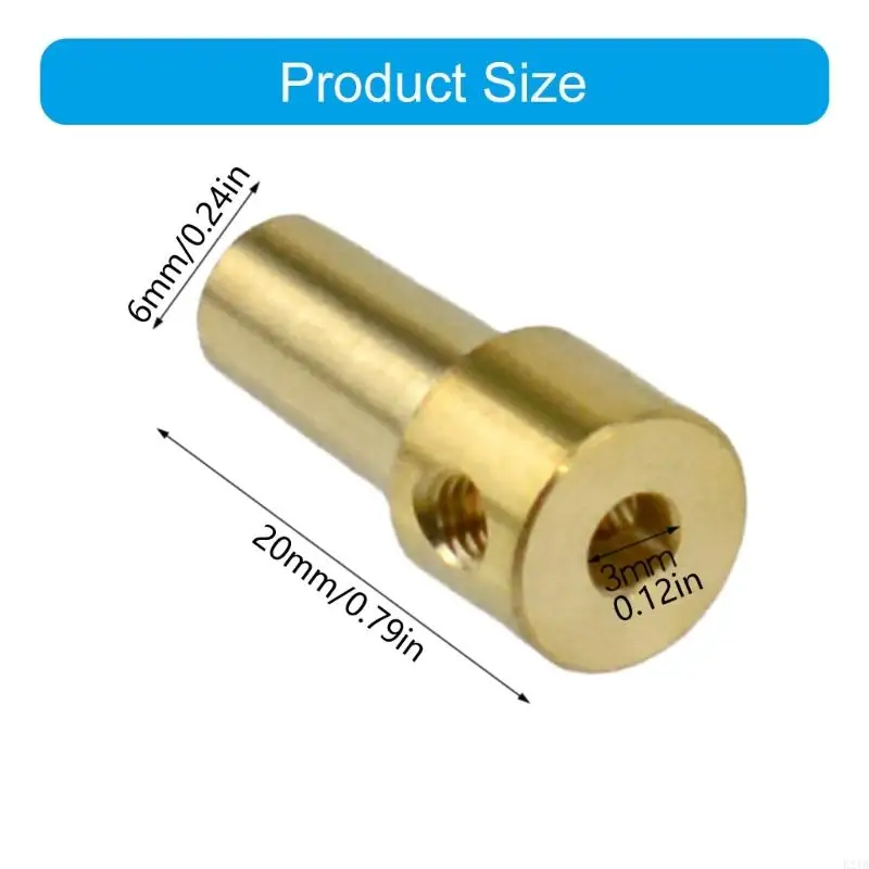 Practical 3.17mm Collet Sleeve Brass Component Motor Shafts Adapter For JTO Base Enhanced Stability Power Tool Accessory 