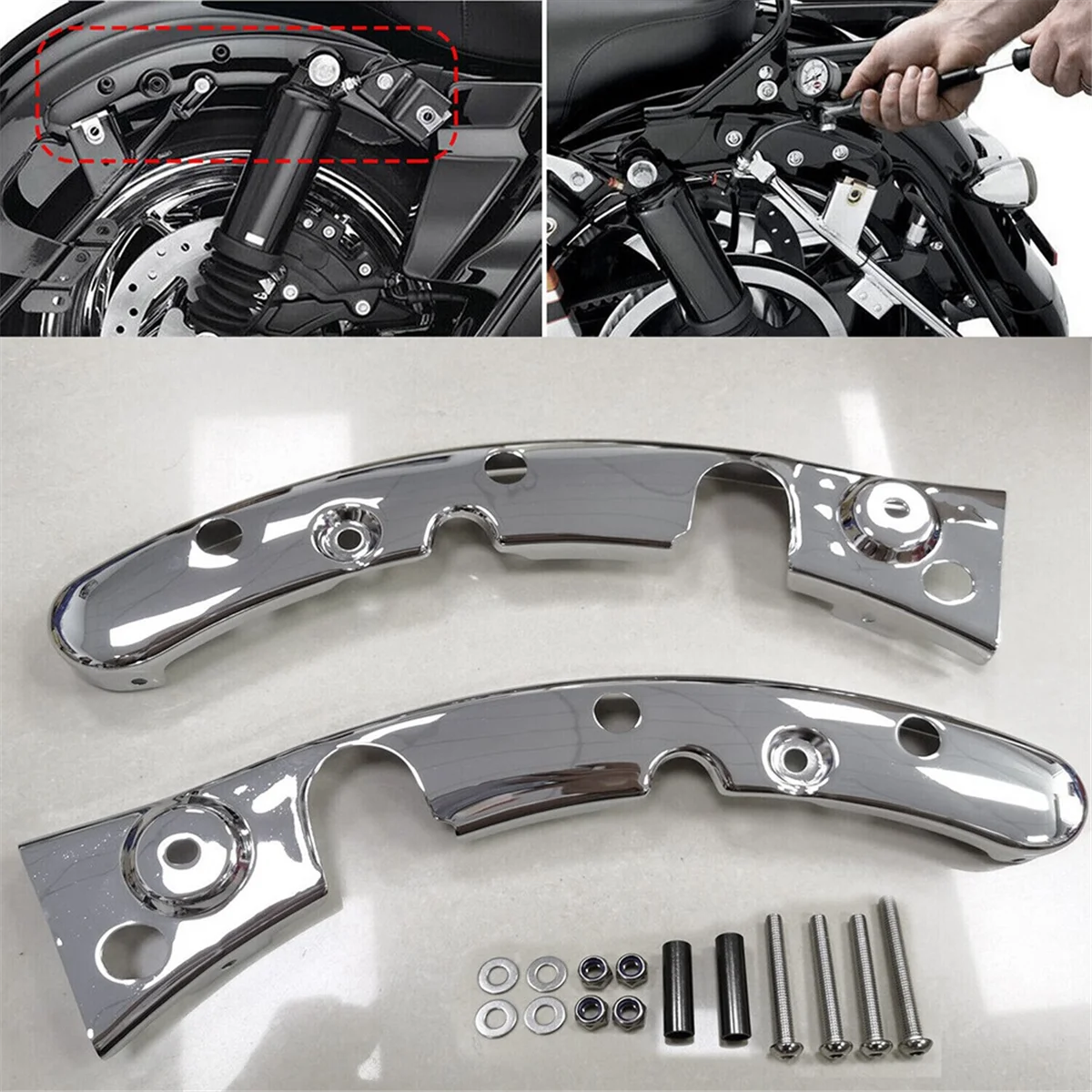 

BBA-ISRear Fender Strut Covers for Harley Touring Electra Street Road Glide