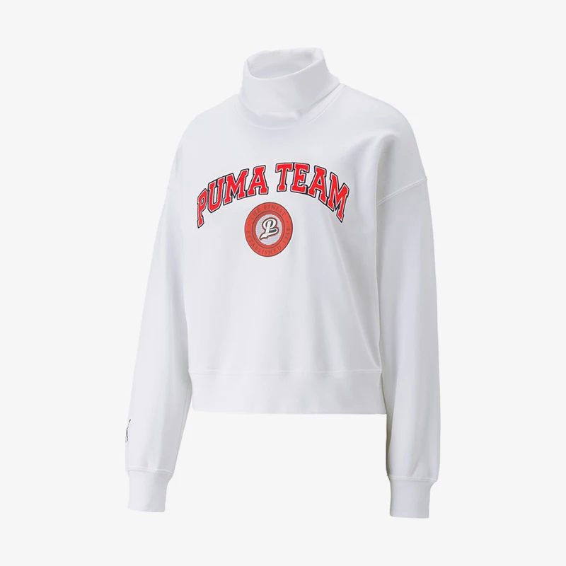 

Оригинальный женский осенний пуловер с высоким воротником и вышивкой в стиле ретро Puma 539271-02