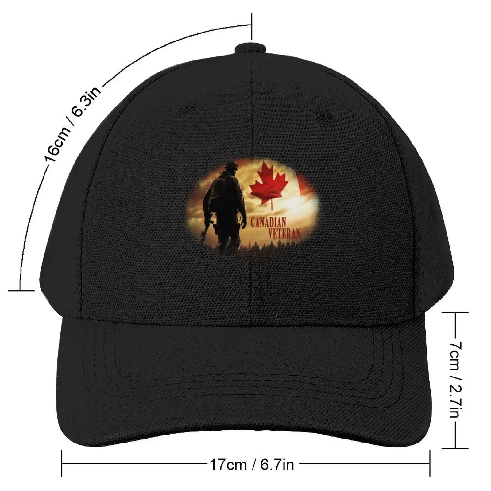 Canadian Military: Veteran Baseball Cap hard hat custom Hat birthday Sun Hat For Children Women's 2025 Men's