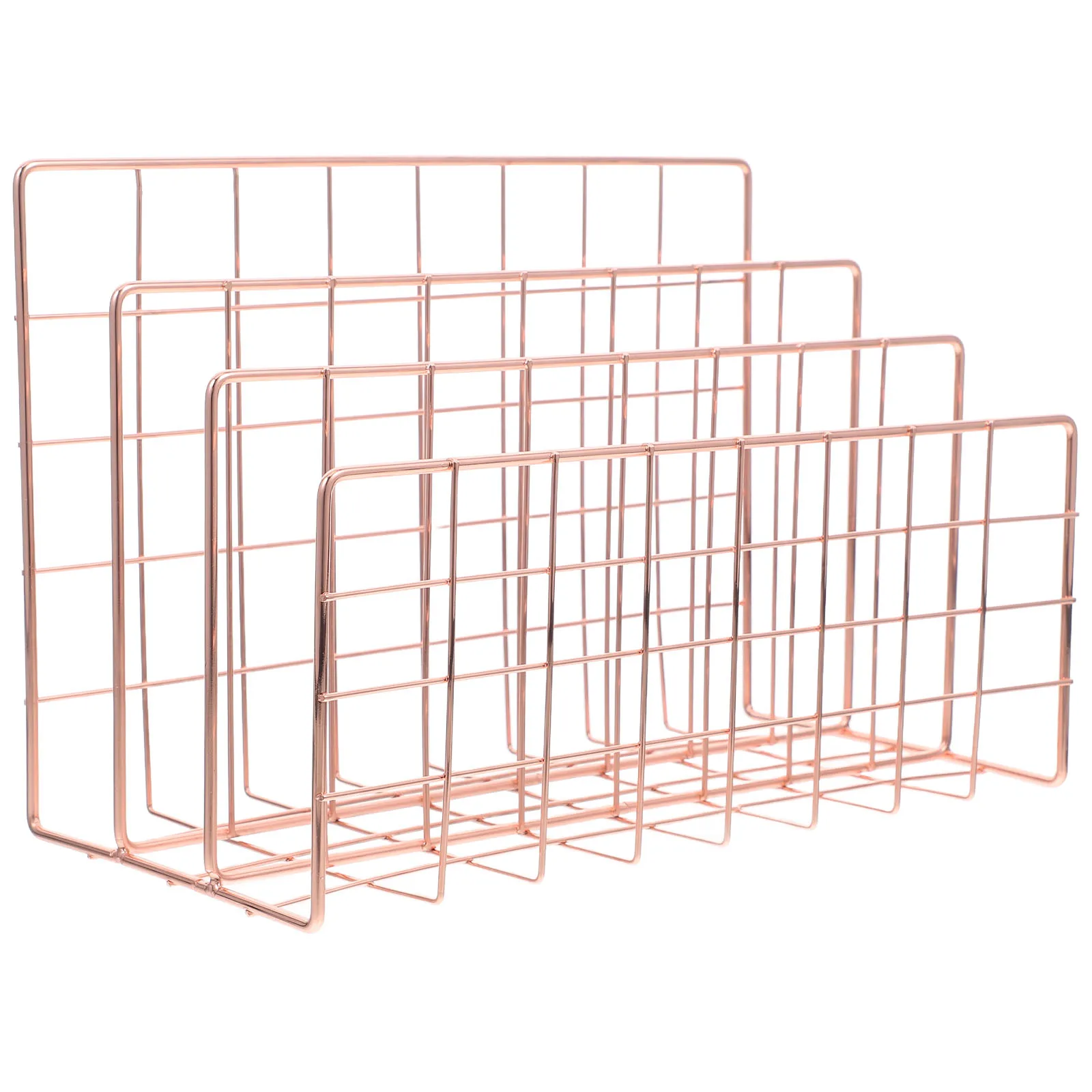 Iron Art Desk File Organizer Multifunctional Desktop Mail Holder Countertop Notebook Organizer Desktop Office File Sorter