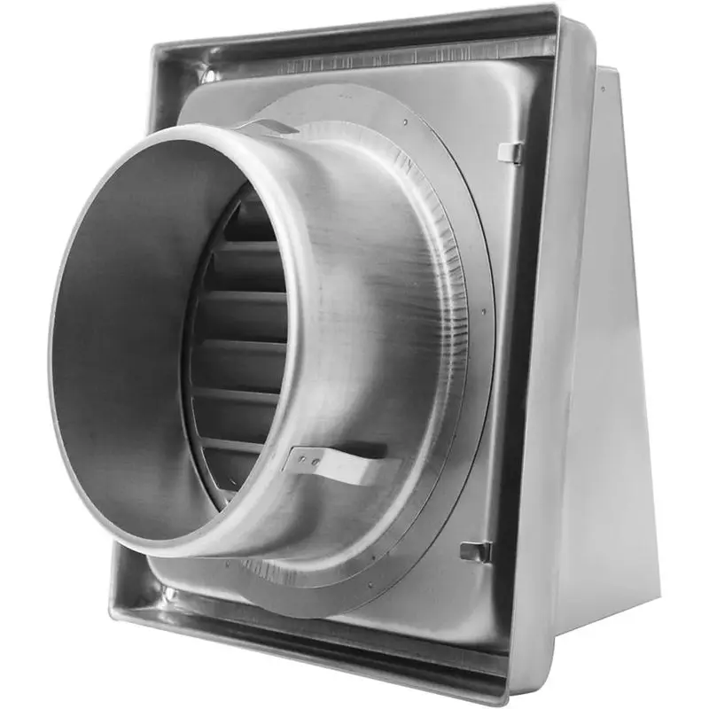 [A92P!】 5Inch Wall Vent Cover, Stainless Steel Dryer Vent Cover Walls Exterior Dryer Exhaust Vent Cover 120Mm/4.75Inch Diameter