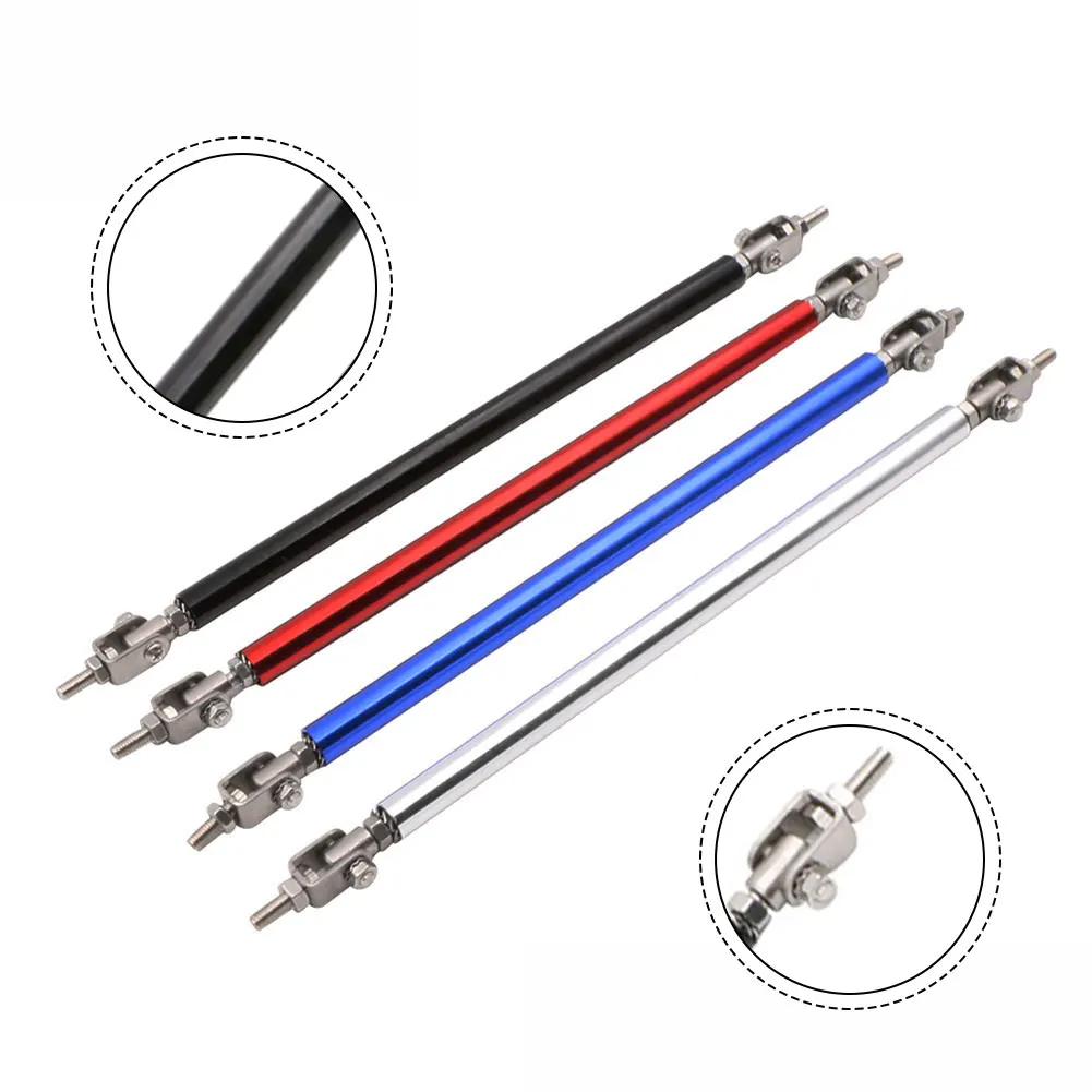 Car Front Bumper Lip Splitter Rod Support Bars 2Pcs Adjustable Stainless Steel for Reinforcing Front Splitter and Rear Diffuser