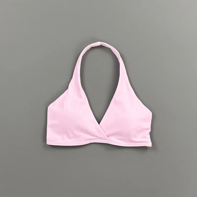 HISTELLO Origin Neckholder-BH Damen Rückenfreier Sport-BH Weich Elastisch Atmungsaktiv Fitness-Top Pilates Gym Running Yoga Unterwäsche – Detail 9