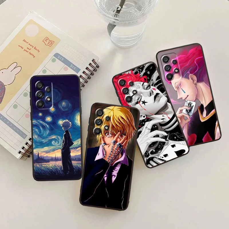 Anime Cool H-Hunter X Hunter For Samsung Note 20 10 Ultra Plus A31 A14 A12 A70 A34 A25 A04 A05 A15 A24 5G Black Back Phone Case