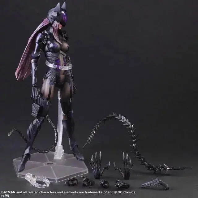 

Фигурка «Женщина-кошка» Play Arts - Реформа комиксов постоянного тока Tetsuya Nomura Design, подвижная кукла ручной работы, модель статуи, Коллекционная игрушка