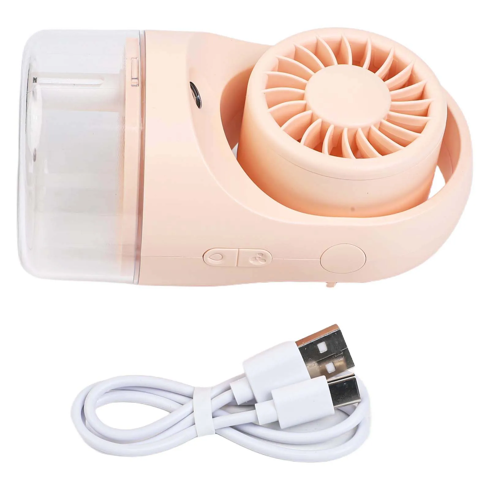 

Компактный перезаряжаемый вентилятор для запотевания с зарядкой через USB, резервуар для воды на 70 мл, регулируемые настройки скорости и портативный складной дизайн