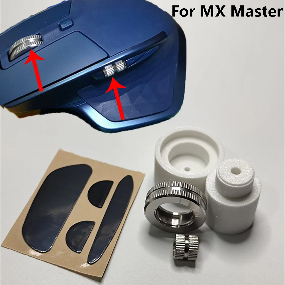 1 Set Mouse Scroll Wheel Pulley for MX Master Mouse Side Wheel With Mice Foot Pad Stickers Accessories Mice Pulley Roller Parts