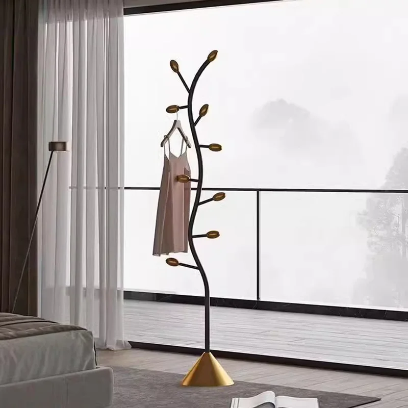 Black Minimalist Clothes Rack Metal Floor Bedroom Hangers Stand Clothes Rack Home Modern Perchero De Pie Hallway Furniture