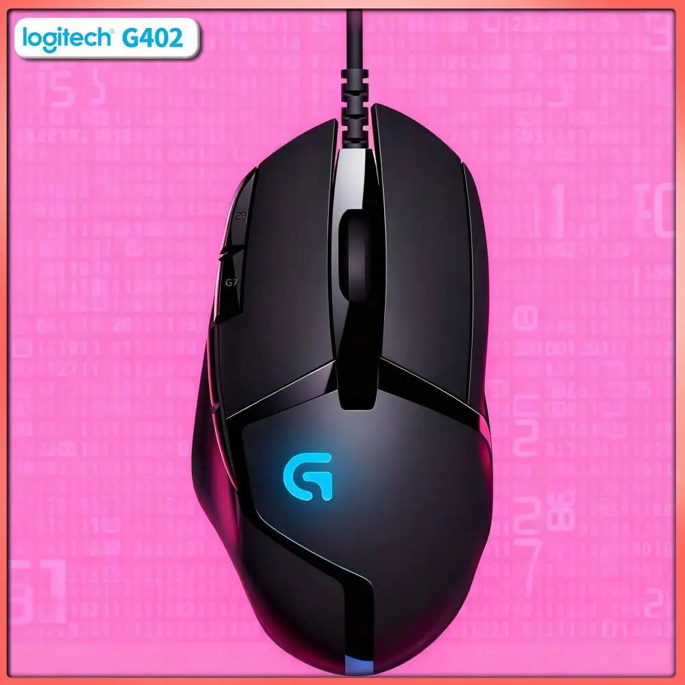 Logitech G402 Hyperion Fury Gaming Mouse 32-Bit Processor 4 DPI Levels Ergonomic Grip for Desktop Play