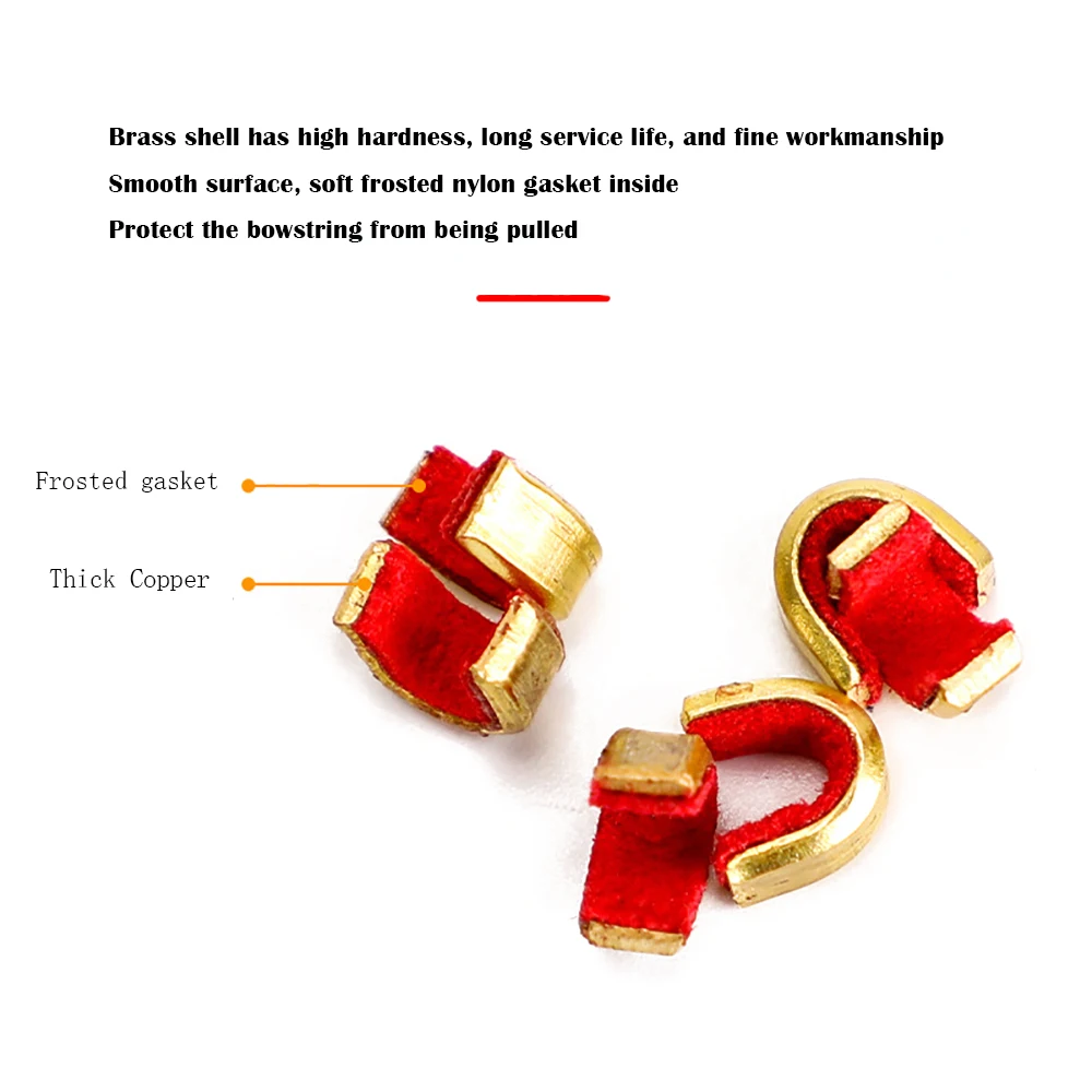 20 قطعة القوس الرماية سلسلة موقف أداة المضادة للانزلاق النحاس مشبك القوس سلسلة نوك نقطة حماية مشبك كليب #2