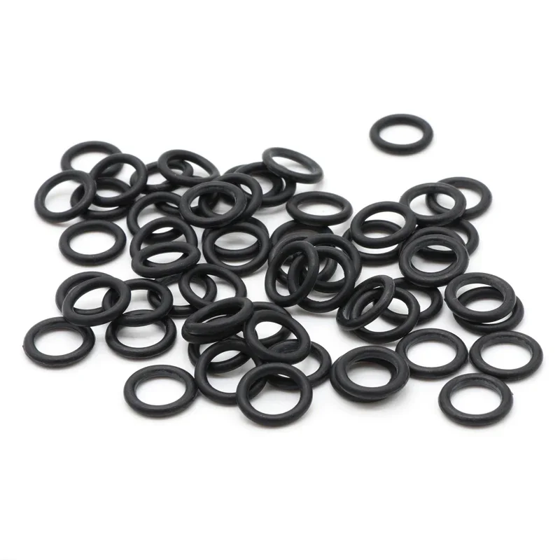 Junta tórica de nitrilo, espaciador de goma de butadieno, arandela resistente al aceite, forma redonda, color negro, espesor CS 3mm OD 9 ~ 140mm, 10
