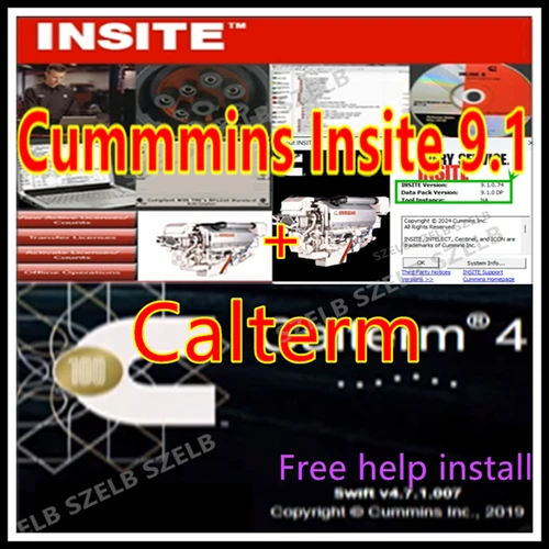 Último Cummins Insite 9,1/ 8,9+ keygen, sin caducidad (con contactos de flota, Zap-It, OEM Zap-It) + software de calterm ayuda gratuita instalar