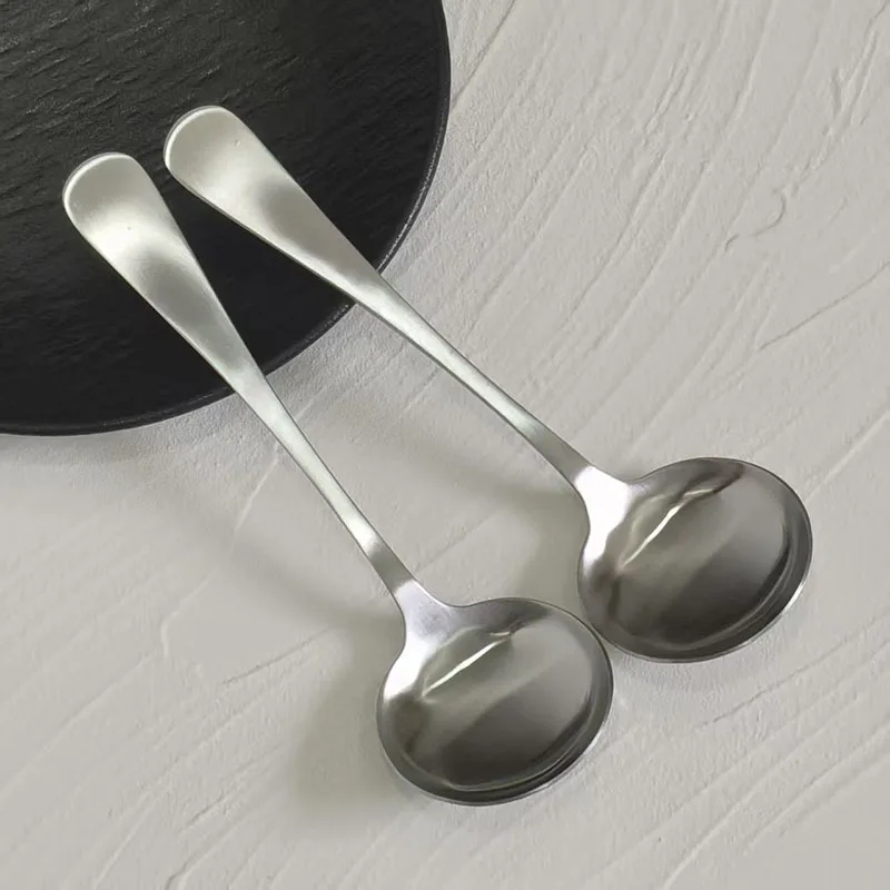 1/3PCS Matte Stainless Steel Soup Ladle Skimmer Spoon Household Serving Spoon Hot Pot Porridge Ladle Public Table Spoon