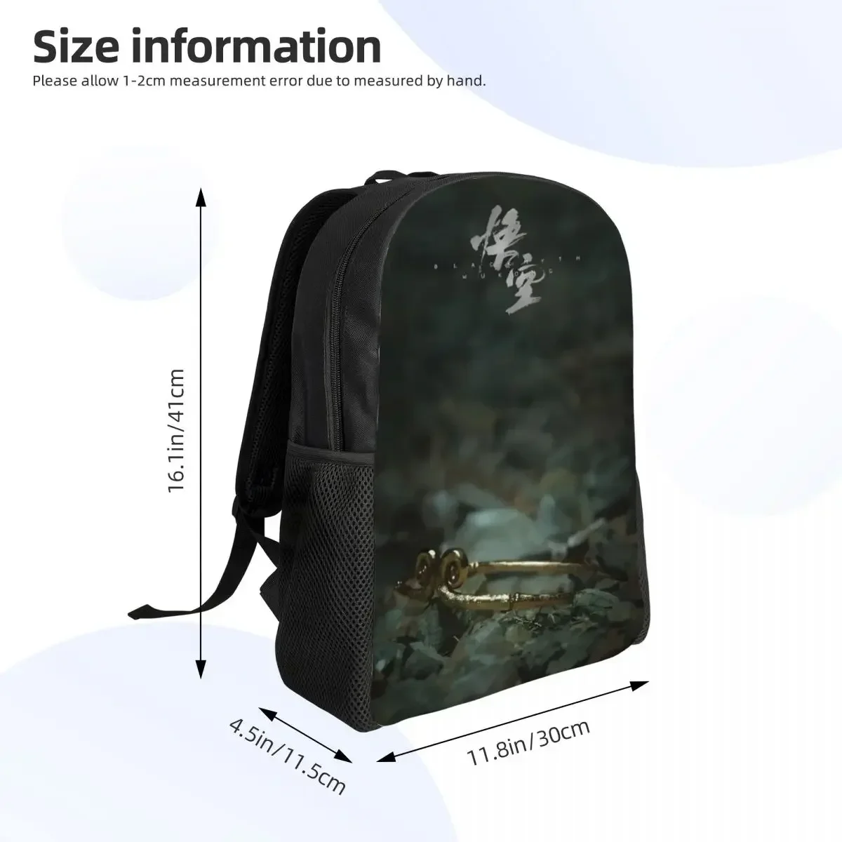 Custom Monkey King Wukong Myth Travel Backpack Men Women School Computer Bookbag Video Game Lover College Student Daypack Bags