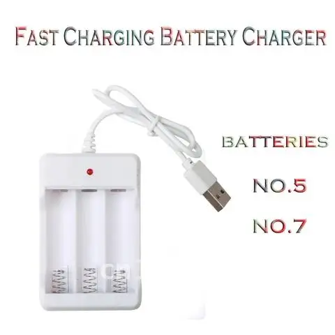 Hot USB 2/4 Slots Fast Charging Battery Charger Short Circuit Protection AAA and AA Rechargeable Battery Station High Quality