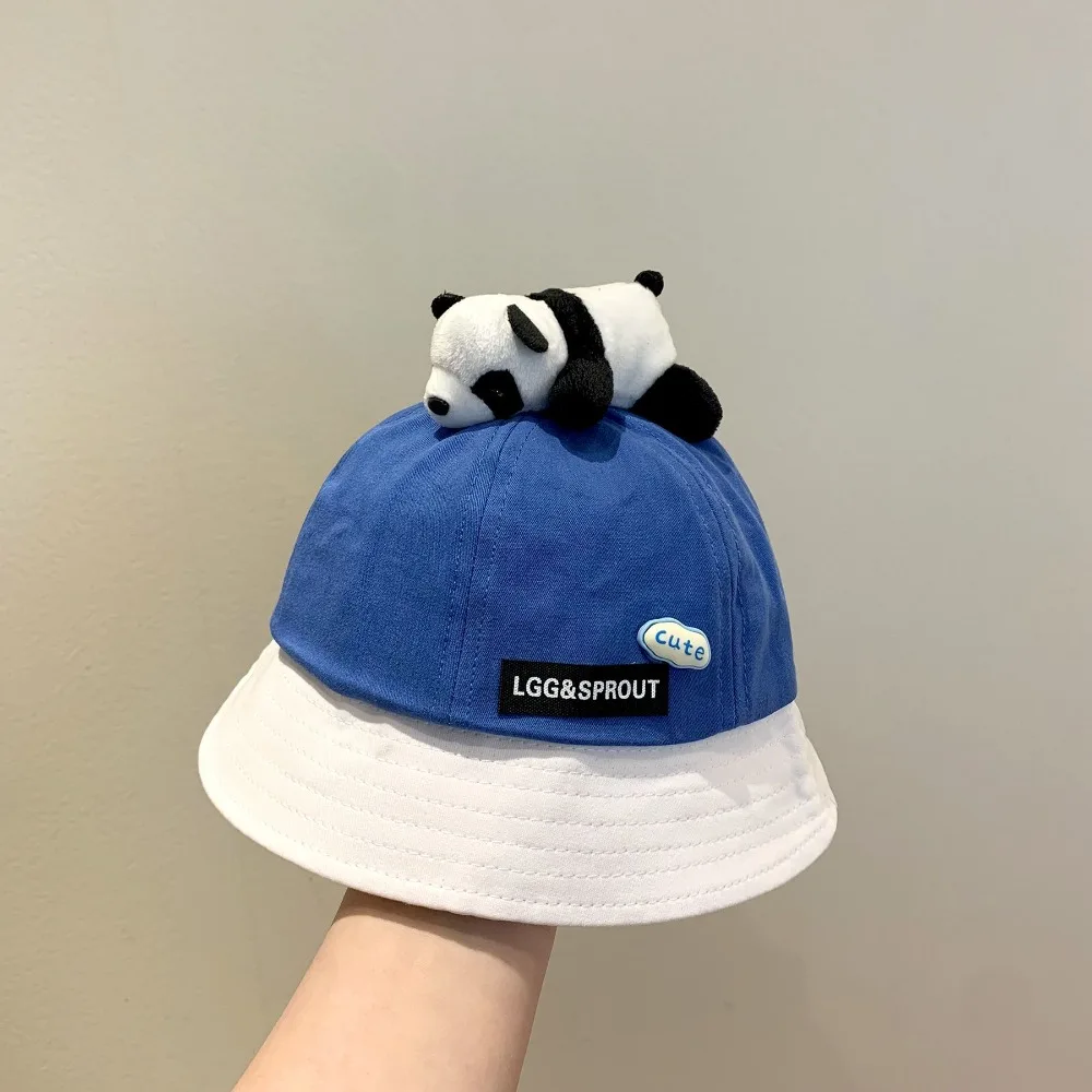 

New Cute Panda Bucket Hat Outdoor Baby Fisherman Cap Boys Girls Children Sun Hat for Toddler
