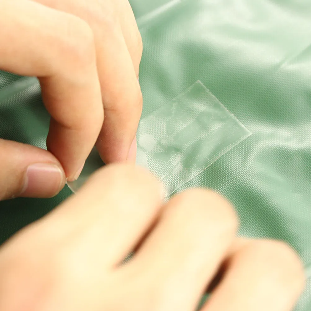 5 Parches Transparentes Autoadhesivos de TPU Impermeables para Reparación de Tiendas de Campaña, Colchones Hinchables y Flotadores