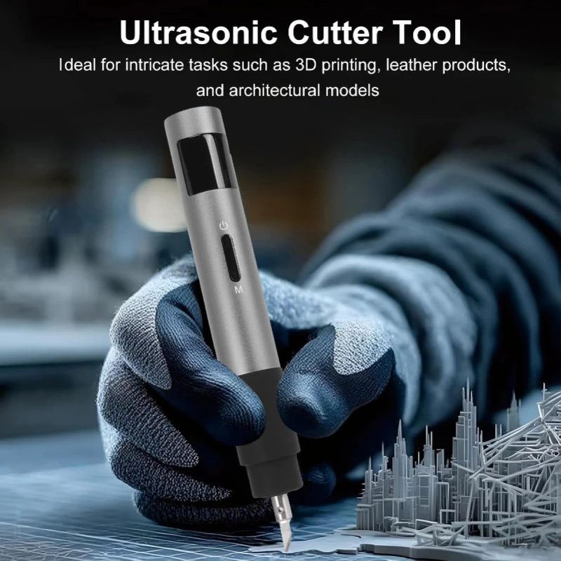 FS-S1 Handheld Ultrasonic Cutter,  40KHz Vibration, 3 Cutting Modes with Ti Alloy Blade Wired Ultrasonic Cutting Knife