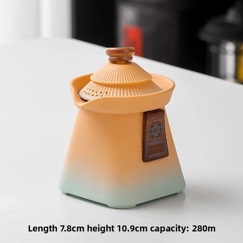 

China-Chic Ceramic Tea Set Palace Style Travel Tea Set Express Cup Portable Outdoor Camping Kungfu Cha Tea Ceremony Accessories