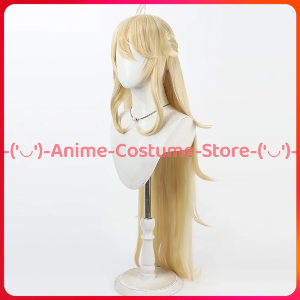 NIJISANJI Kohaku شعر مستعار تأثيري أنيمي لعبة شخصية هالوين كرنفال زي حفلة الباروكات مقاومة للحرارة الشعر الاصطناعية