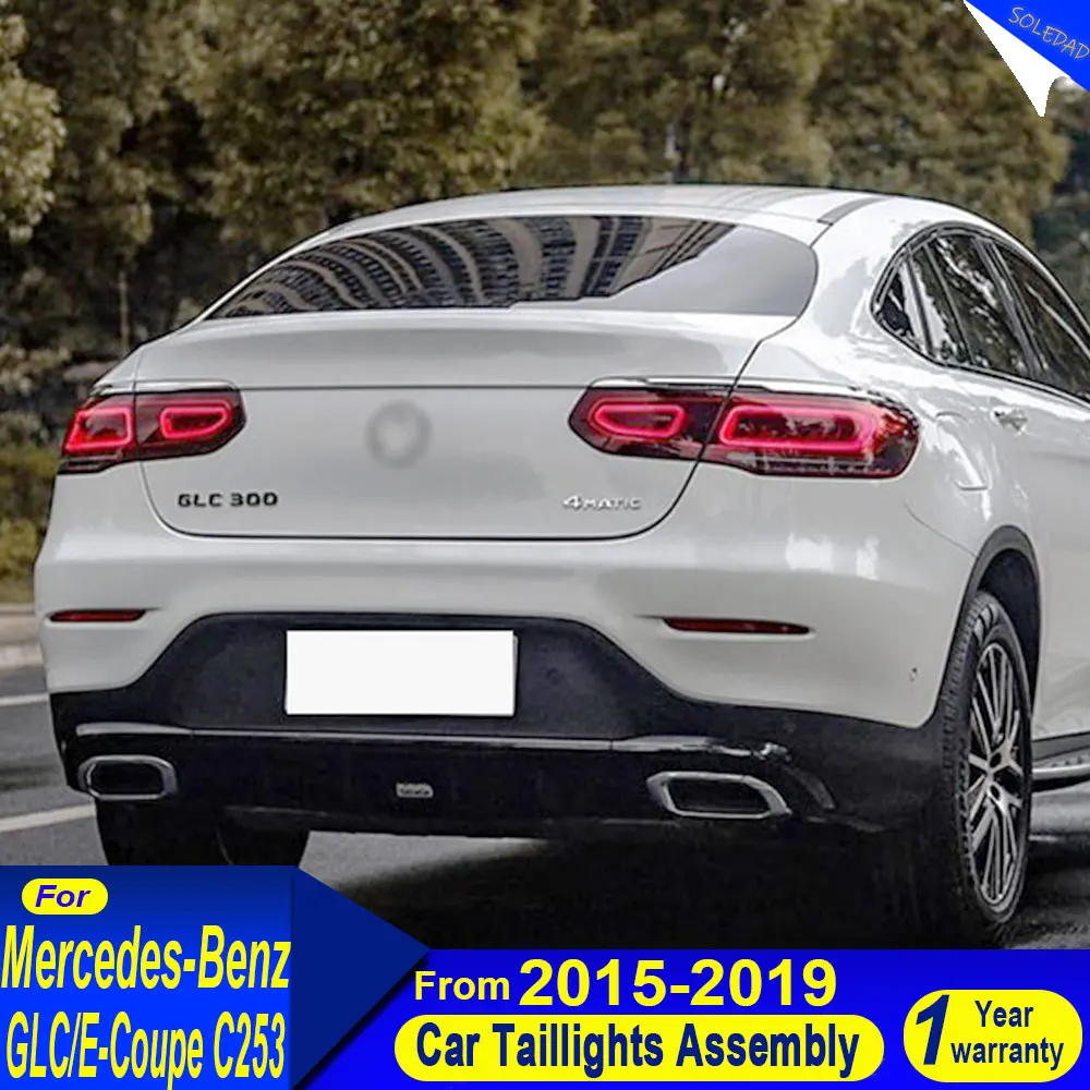 

Car LED Taillight For Mercedes Benz C253 GLC GLE Coupe 2015-2019 LED Brake Reverse Tail Lamp Dynamic Light Tail Lamp Assembly