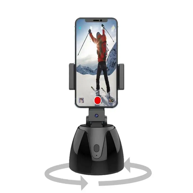 Automatic Face Tracking Gimbal Mobile Phone Holder Stabilizer  AI Face 360 Degree Rotation Cell Phone Gimbal Bracket for Living