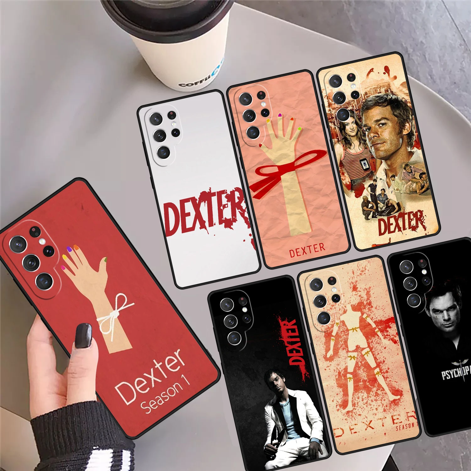 TV Show Dexter Morgan Phone Case Cover For Samsung Galaxy S24 Ultra 23 S22 Plus S21fe Lite S20 S8 S9 S10 Note 10 Pro Note 20