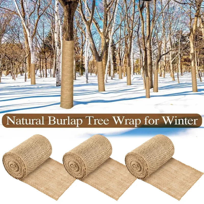 Winter Tree Protection Wrap with Alpilleira Material Heavy-Duty Garden Trunk Cover for Cold Climates Insulating Frost Guard
