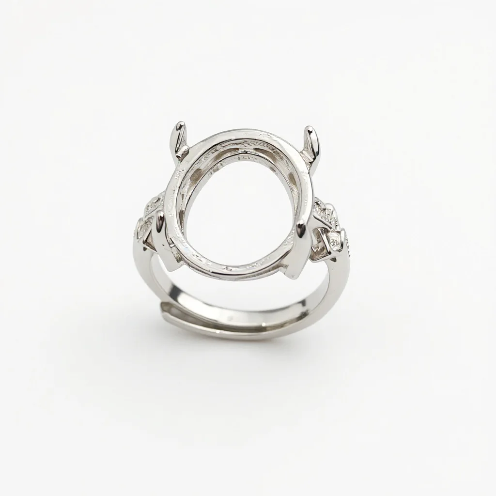 2Pcs Pave CZ Adjustable Ring Base Blank Diamond Shape Hollow 4 Prong Brass Ring Setting Ring Components DIY Rings Jewelry Making