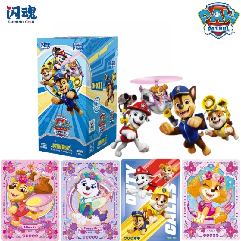 Shining Soul  PAW Patrol Official Rescue Mission Cards -Collectible Trading Card Set Anime for Kids  Character Game FestivalGift