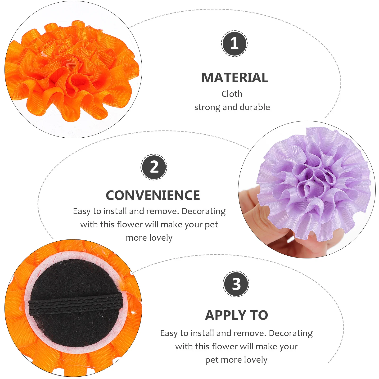 

10Pcs Pet Collar Flower Decor for Cats Dogs Cute Bowtie Accessories Lovely Grooming Ties Ideal Gift for Parties Weddings