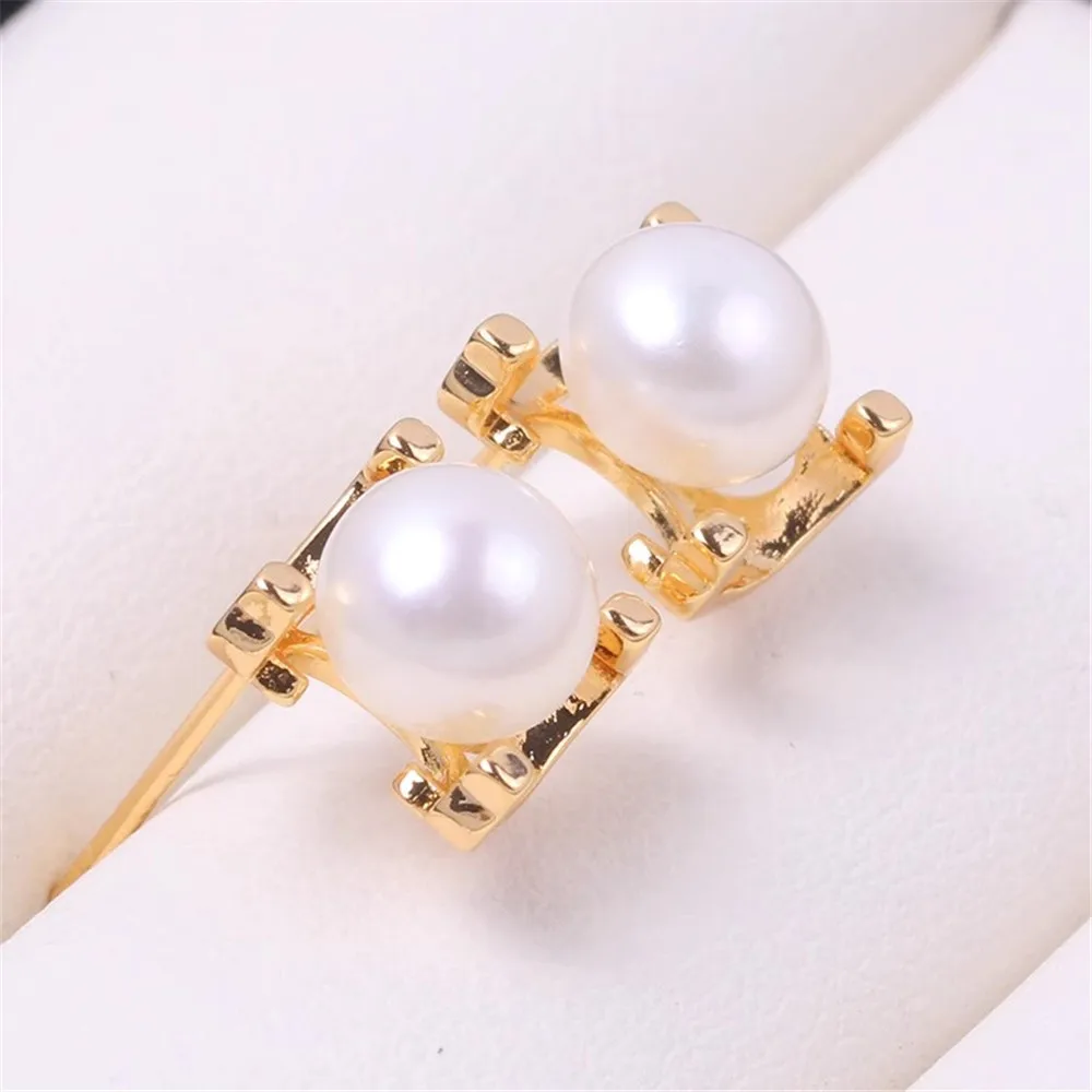 

14K Gold Plated Brass Round Earring Hooks,Pearl Accessories For Earrings,Shvenzy Earwires Fasteners,DIY Earring Findings
