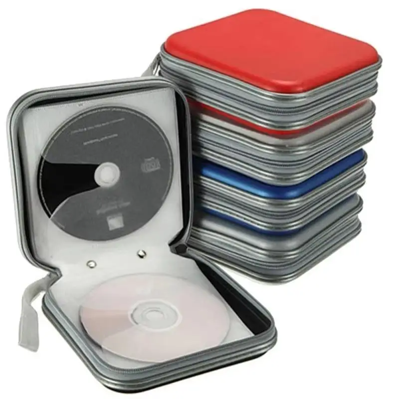 Travel Friendly 40 Disc CD DVD Wallet Case Portable Dustproof Storage Organizer for Car Home Movie Collection